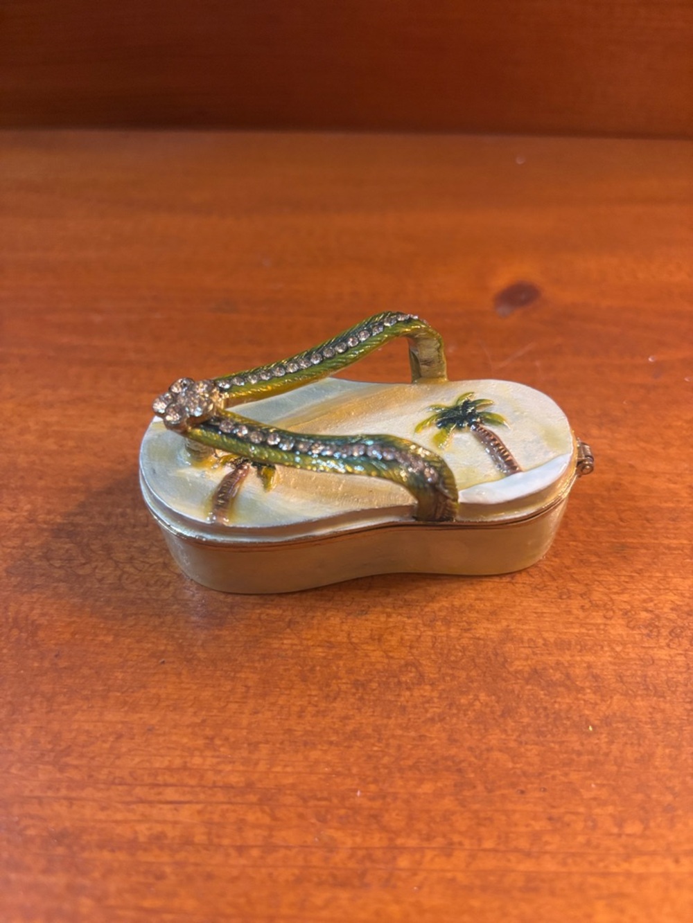 Palm-Print Flip Flop Trinket Box